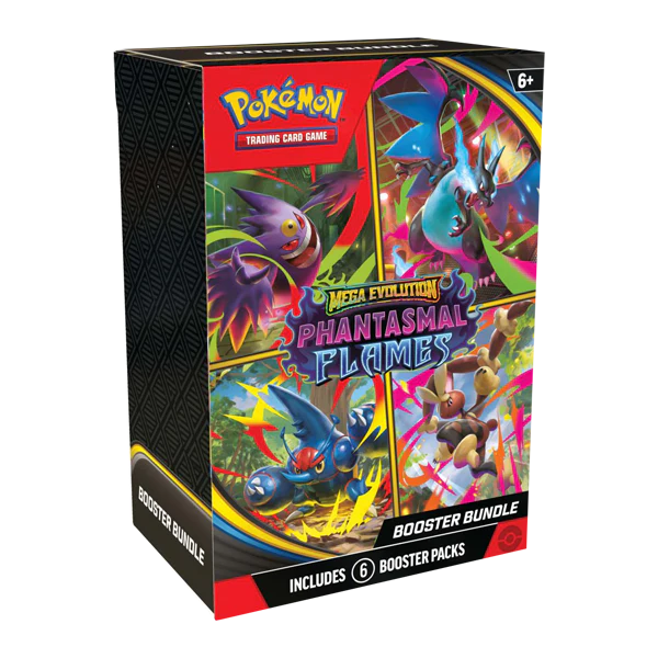 Pokemon Mega Evolution Phantasmal Flames Booster Bundle [6 Packs]